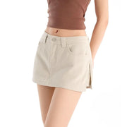 Denim Short Skirt for Women in Summer, Low Waist Slim Hip Pants Work