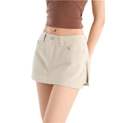 Denim Short Skirt for Women in Summer, Low Waist Slim Hip Pants Work