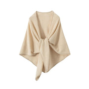 Women's Cashmere Knit Triangle Shawl