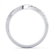 Olivia 0.20tcw Diamond Bypass Wedding Ring