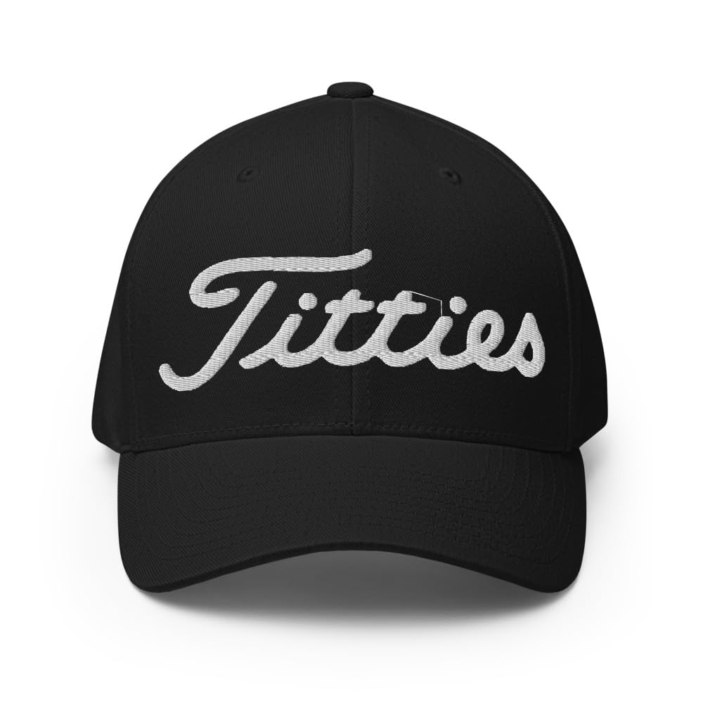 Embroidered Structured Flex-Fit Golf Cap