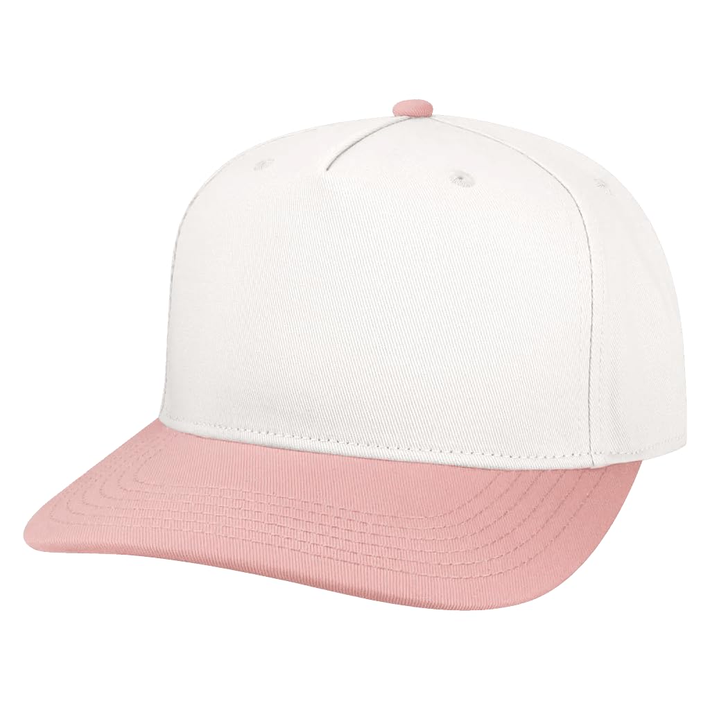 Cotton Twill 5-Panel Snapback Cap