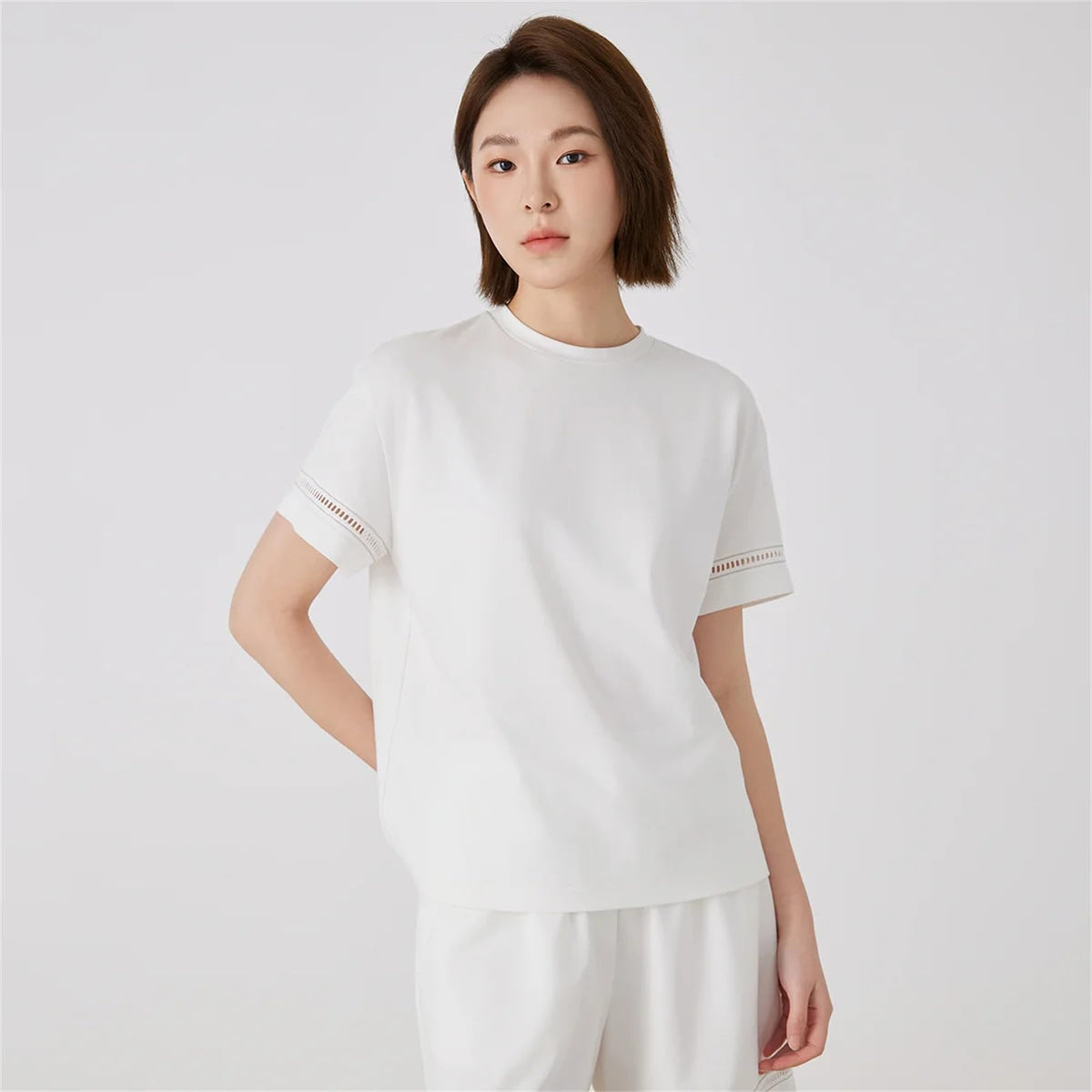 Women's Cotton Round Neck Short Sleeve T-Shirt
