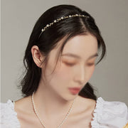 Pearl Flower Hair Hoop