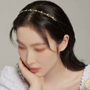 Pearl Flower Hair Hoop
