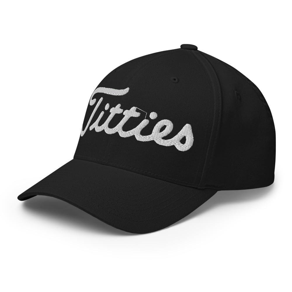 Embroidered Structured Flex-Fit Golf Cap