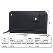 Men's Leather Long Wallet & Clutch