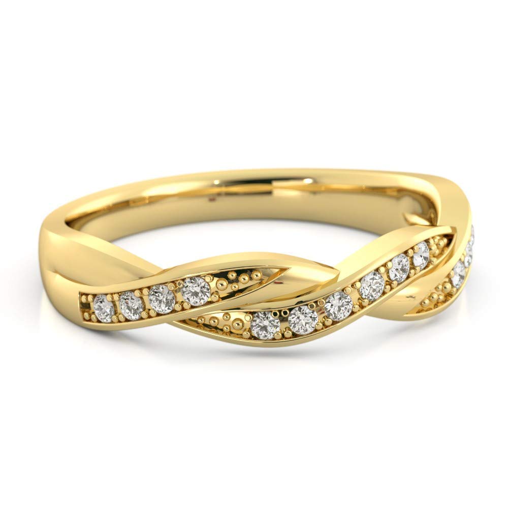 Olivia 0.20tcw Diamond Bypass Wedding Ring