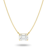 14K Gold Lab-Grown Diamond Solitaire Necklace
