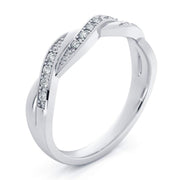 Olivia 0.20tcw Diamond Bypass Wedding Ring