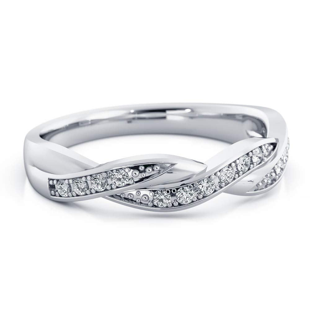 Olivia 0.20tcw Diamond Bypass Wedding Ring