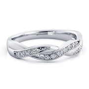 Olivia 0.20tcw Diamond Bypass Wedding Ring