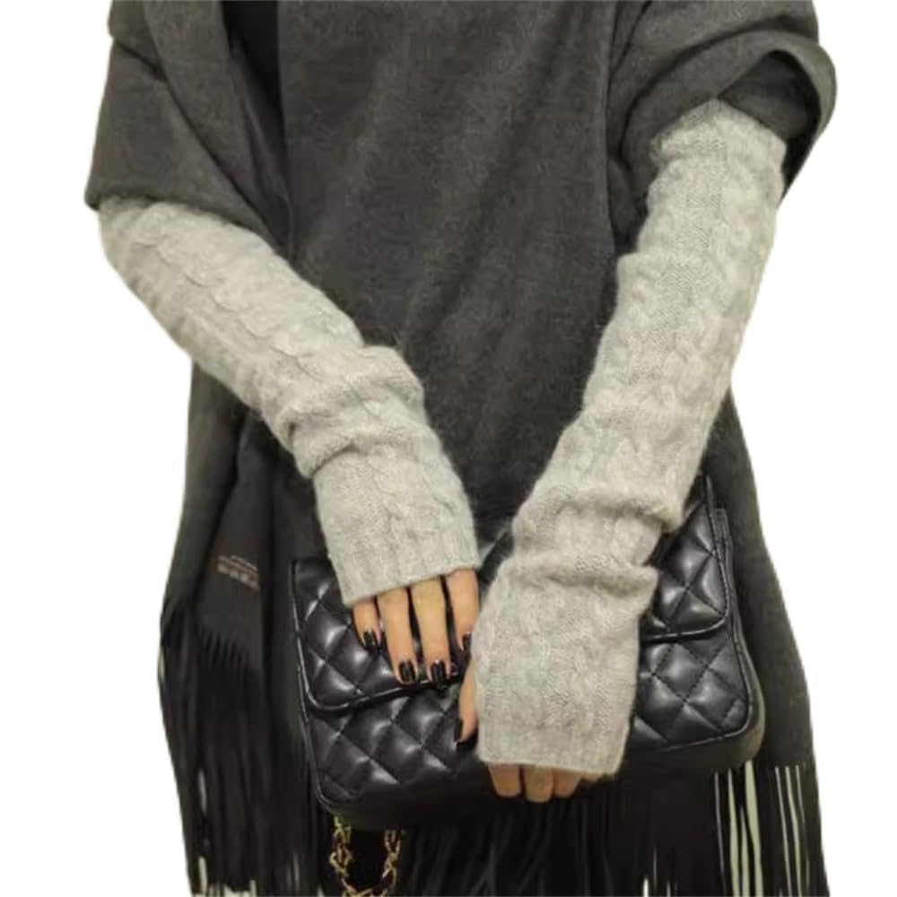 Women's Long Knit Arm Warmers