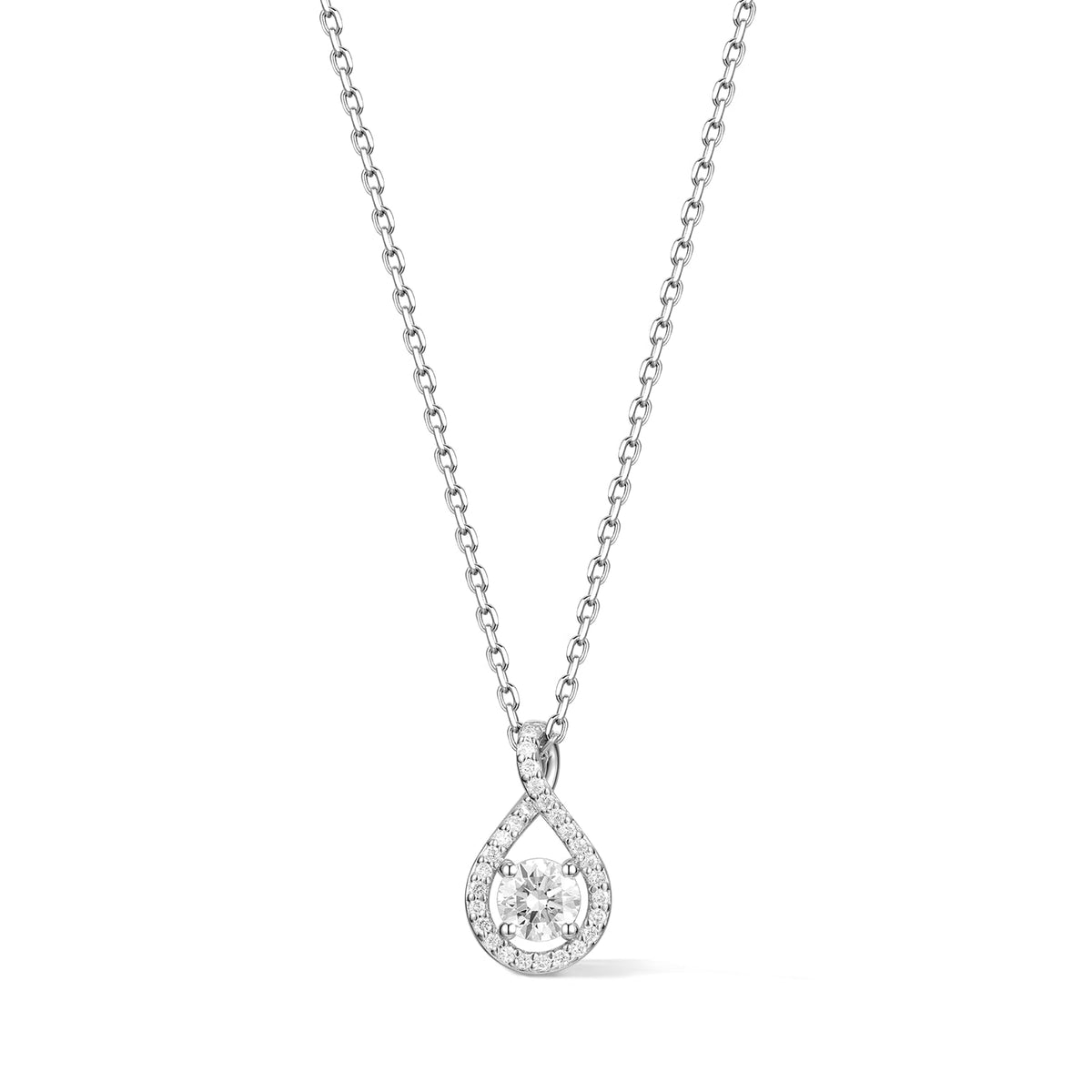 Women's Lab-Grown Diamond Infinity Pendant Necklace