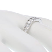 14K White Gold Diamond Half-Eternity Band Ring