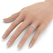 Olivia 0.20tcw Diamond Bypass Wedding Ring