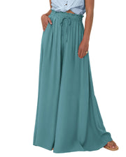 BTFBM Wide Leg Flowy Palazzo Pants for Women