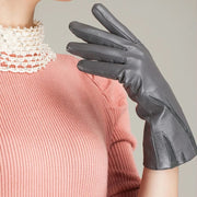JKNBIIM Women's Leather Gloves Warm Winter Full Finger