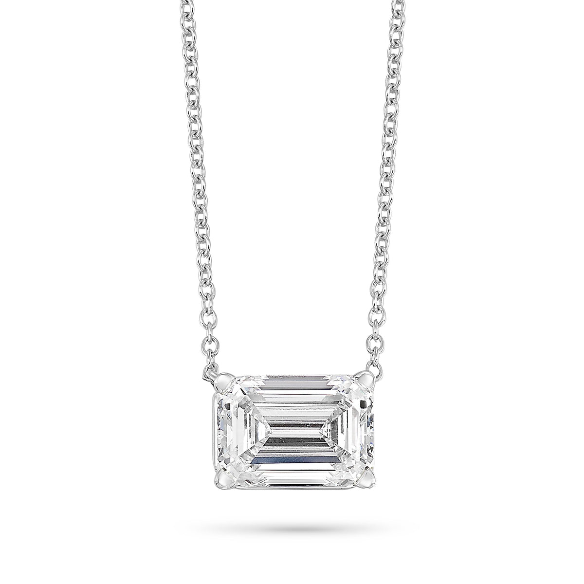 14K Gold Lab-Grown Diamond Solitaire Necklace