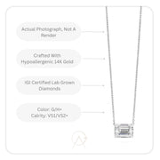 14K Gold Lab-Grown Diamond Solitaire Necklace