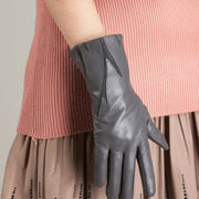 JKNBIIM Women's Leather Gloves Warm Winter Full Finger