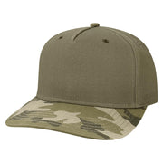 Cotton Twill 5-Panel Snapback Cap