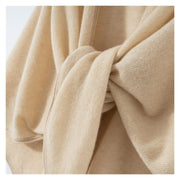 Women's Cashmere Knit Triangle Shawl