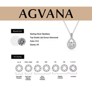 Women's Lab-Grown Diamond Infinity Pendant Necklace