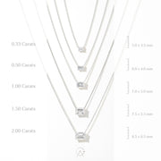 14K Gold Lab-Grown Diamond Solitaire Necklace