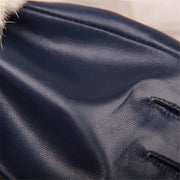 FWTCVB Winter Gloves Women Real Leather Warmer & Mittens Female