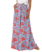 BTFBM Wide Leg Flowy Palazzo Pants for Women
