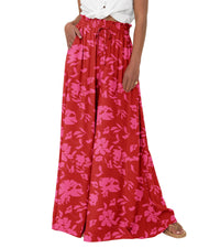 BTFBM Wide Leg Flowy Palazzo Pants for Women