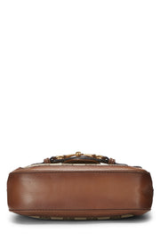 Women's Brown Canvas Shoulder Bag