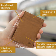 GARZINI Slim Magic Wallet, RFID Blocking Leather Wallet for Men