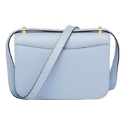 Prada Celeste Blue Saffiano Leather Embleme Crossbody Bag New