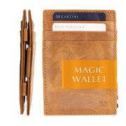 GARZINI Slim Magic Wallet, RFID Blocking Leather Wallet for Men