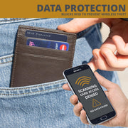 GARZINI Slim Magic Wallet, RFID Blocking Leather Wallet for Men