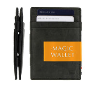 GARZINI Slim Magic Wallet, RFID Blocking Leather Wallet for Men