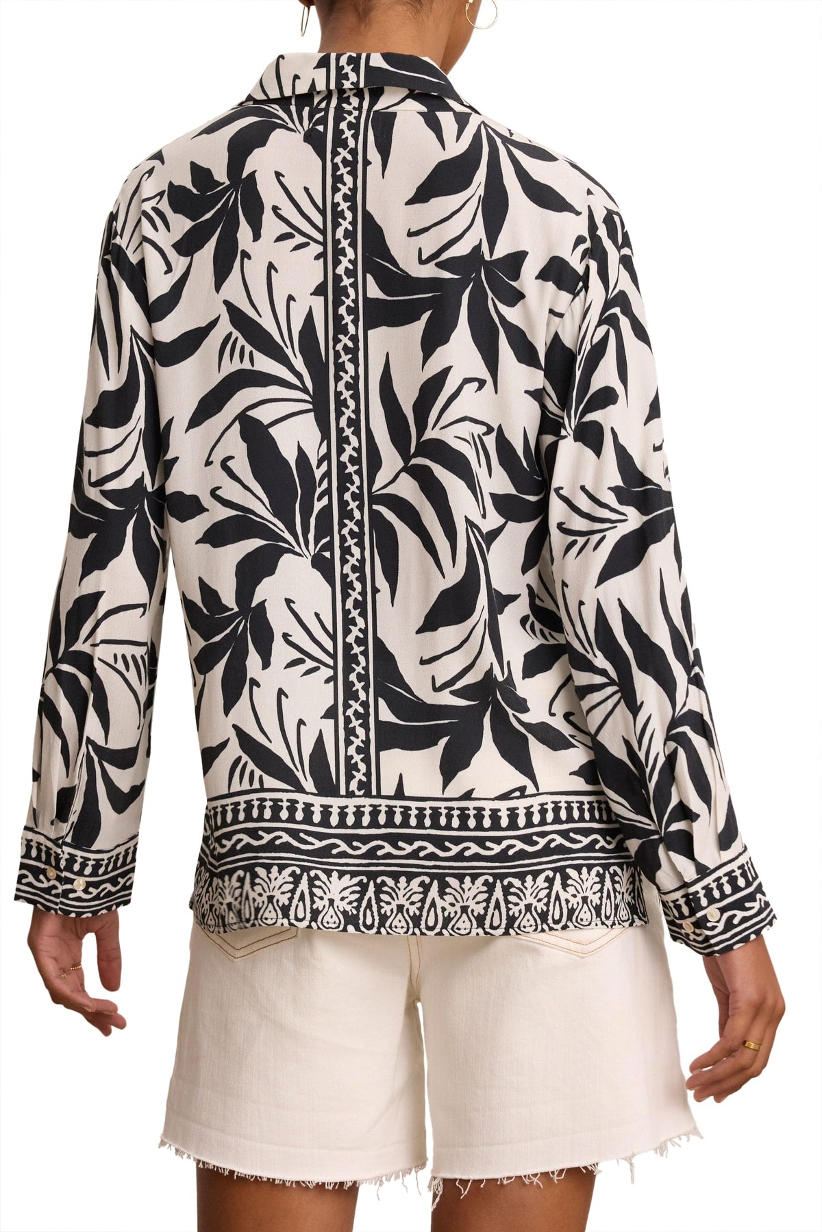 Women's Fiji Print Button-Up Shirt