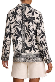 Women's Fiji Print Button-Up Shirt