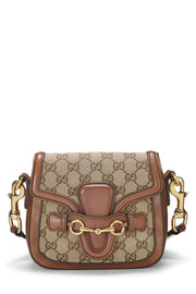 Women's Brown Canvas Shoulder Bag