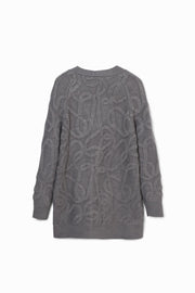 Desigual Women's Woman Flat Knit Thick Gauge Jacket