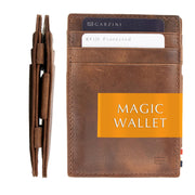 GARZINI Slim Magic Wallet, RFID Blocking Leather Wallet for Men