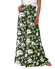 BTFBM Wide Leg Flowy Palazzo Pants for Women