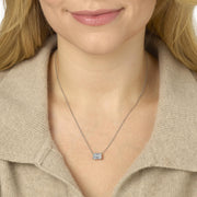 14K Gold Lab-Grown Diamond Solitaire Necklace