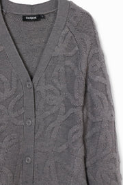 Desigual Women's Woman Flat Knit Thick Gauge Jacket